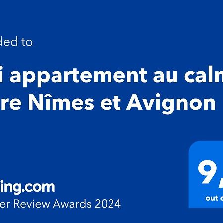 Joli Appartement Au Calme Entre Nimes Et Avignon Meynes Zewnętrze zdjęcie