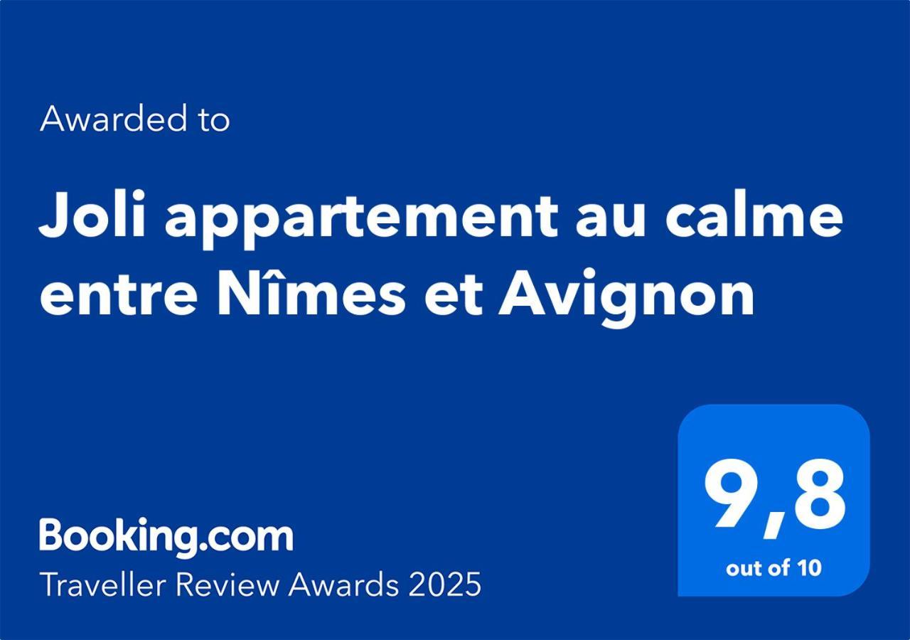 Joli Appartement Au Calme Entre Nimes Et Avignon Meynes Zewnętrze zdjęcie
